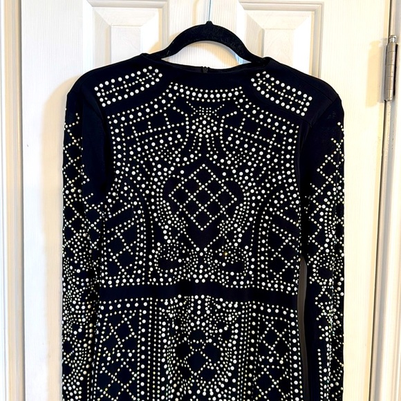 Cache Vintage Black Embellished Bodycon Dress - Picture 2 of 11